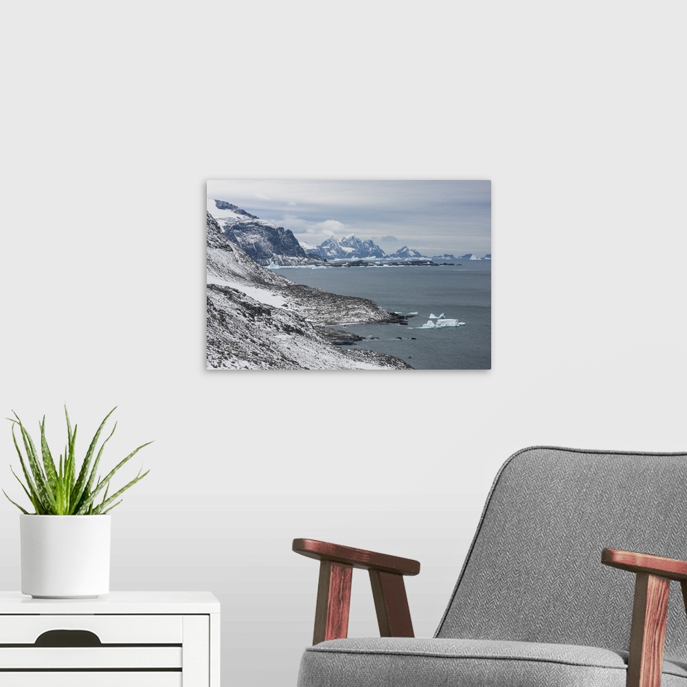 A modern room featuring View over Coronation Island, South Orkney Islands, Antarctica, Polar Regions