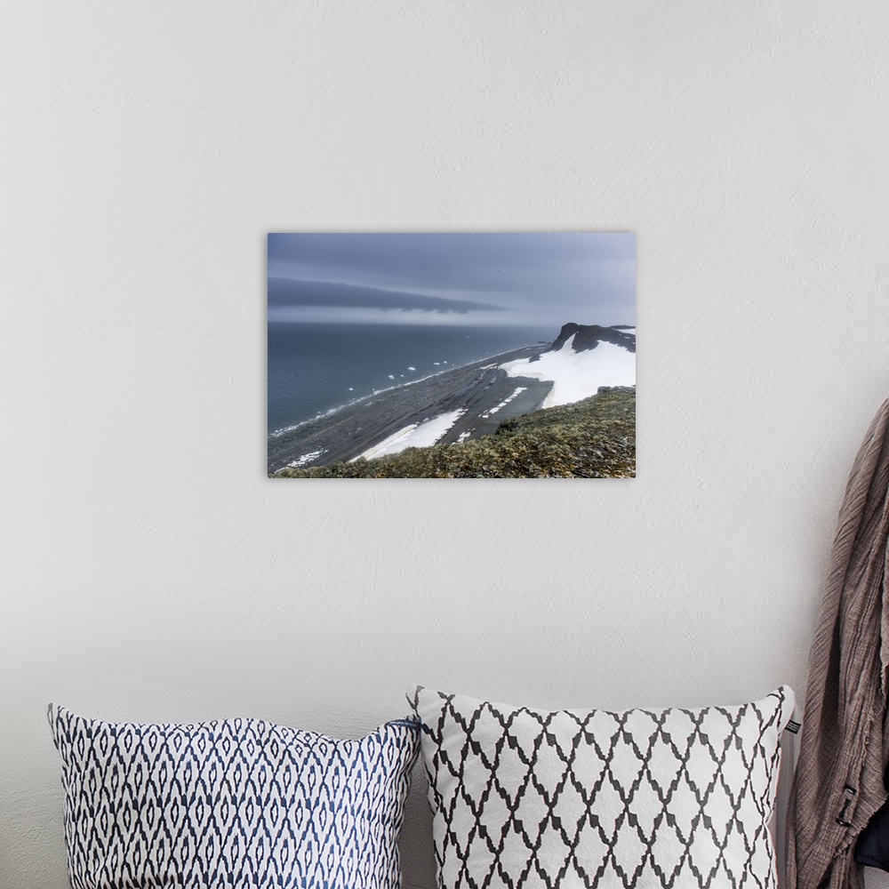 A bohemian room featuring View over Half Moon Island, South Shetland Islands, Antarctica, Polar Regions