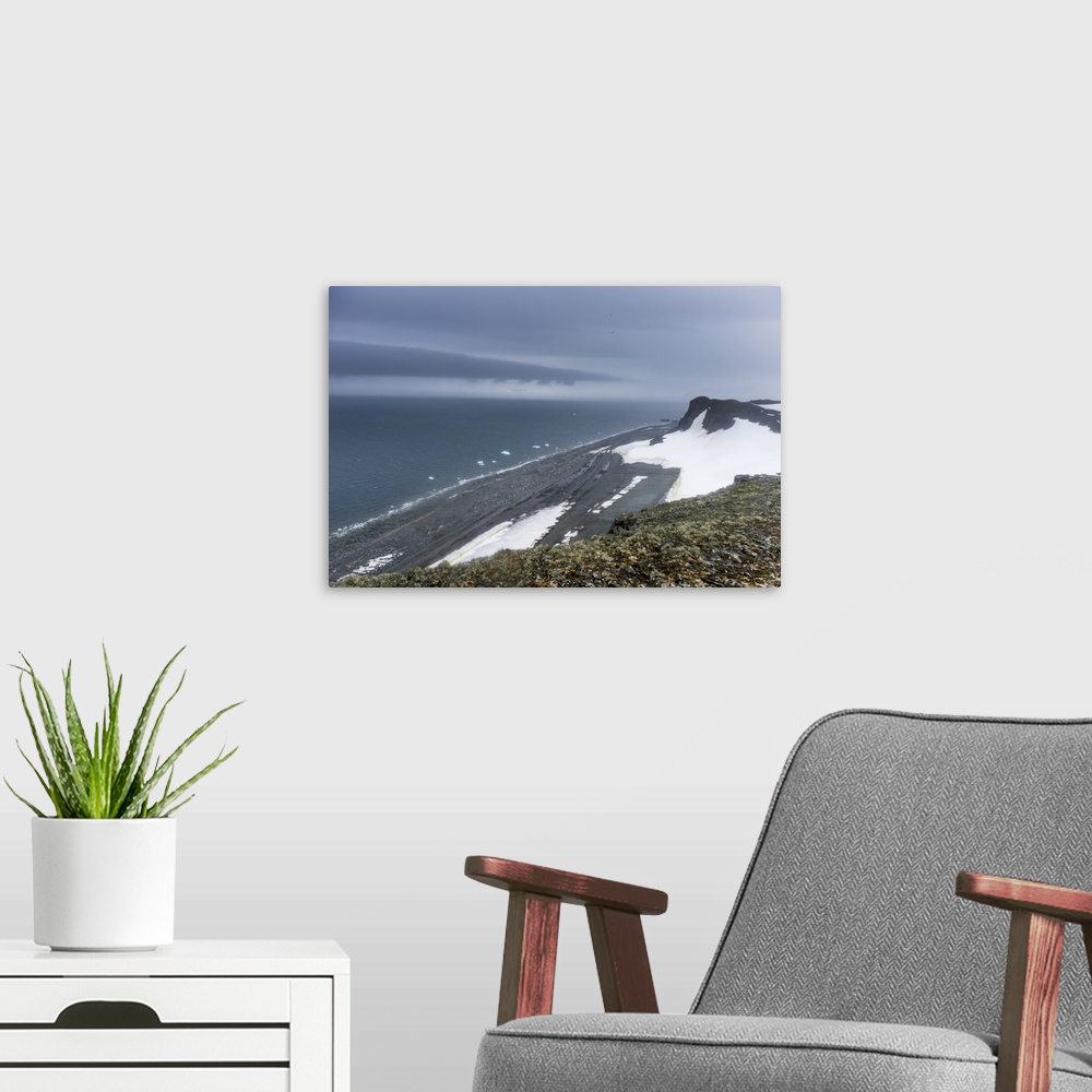A modern room featuring View over Half Moon Island, South Shetland Islands, Antarctica, Polar Regions