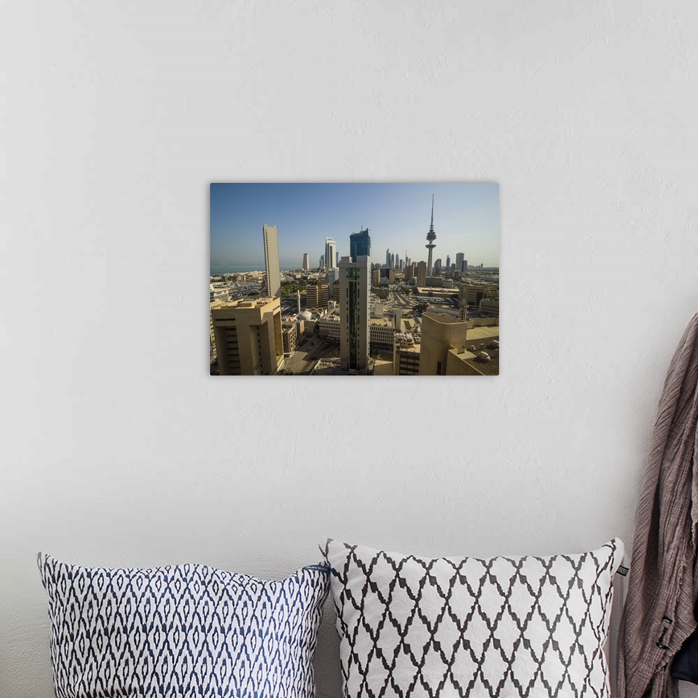 A bohemian room featuring View over Kuwait City, Kuwait