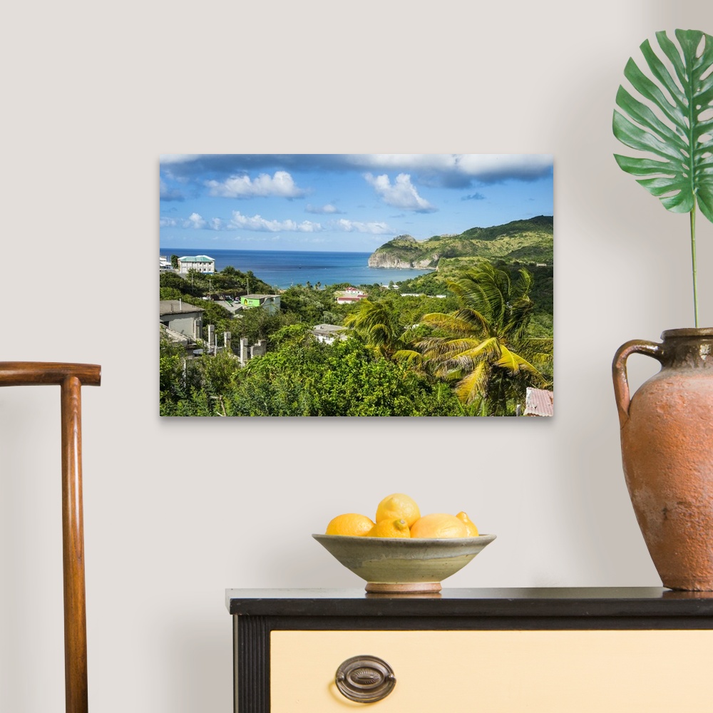 A traditional room featuring View over Little Bay, Montserrat, British Overseas Territory, West Indies, Caribbean