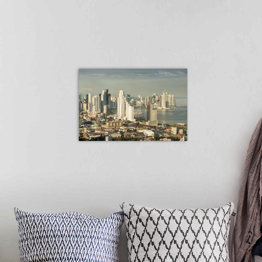 A bohemian room featuring View over the skyline of Panama City from El Ancon, Panama