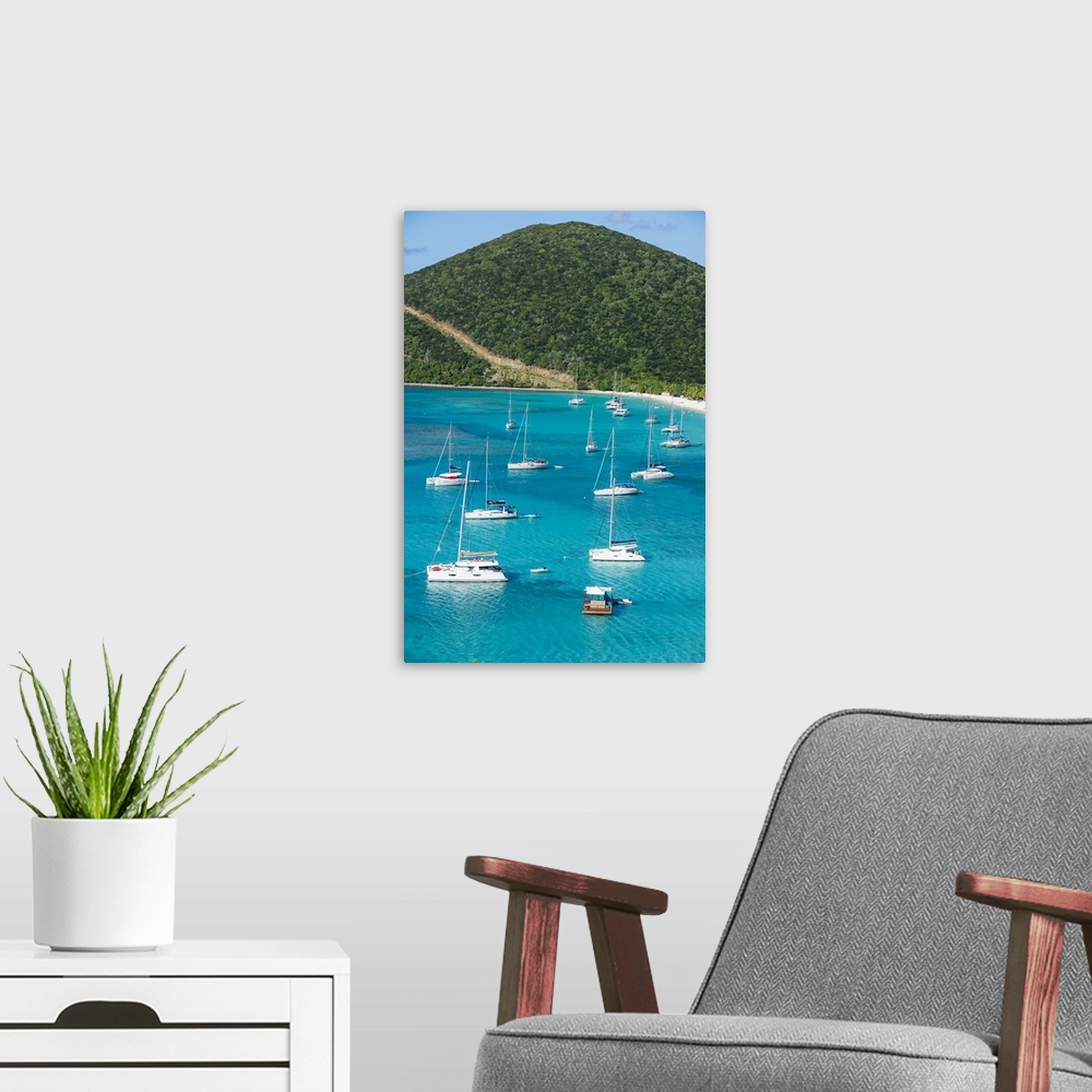 A modern room featuring View over White Bay, Jost Van Dyke, British Virgin Islands, West Indies, Caribbean