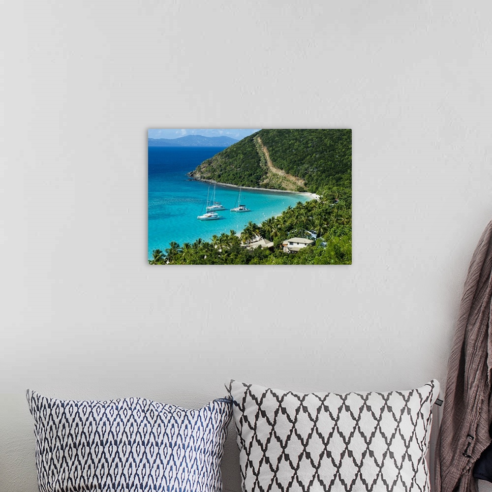 A bohemian room featuring View over White Bay, Jost Van Dyke, British Virgin Islands, West Indies, Caribbean