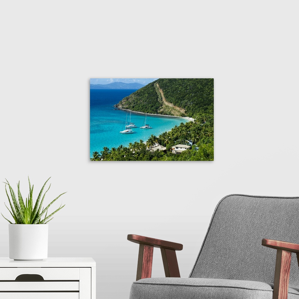 A modern room featuring View over White Bay, Jost Van Dyke, British Virgin Islands, West Indies, Caribbean