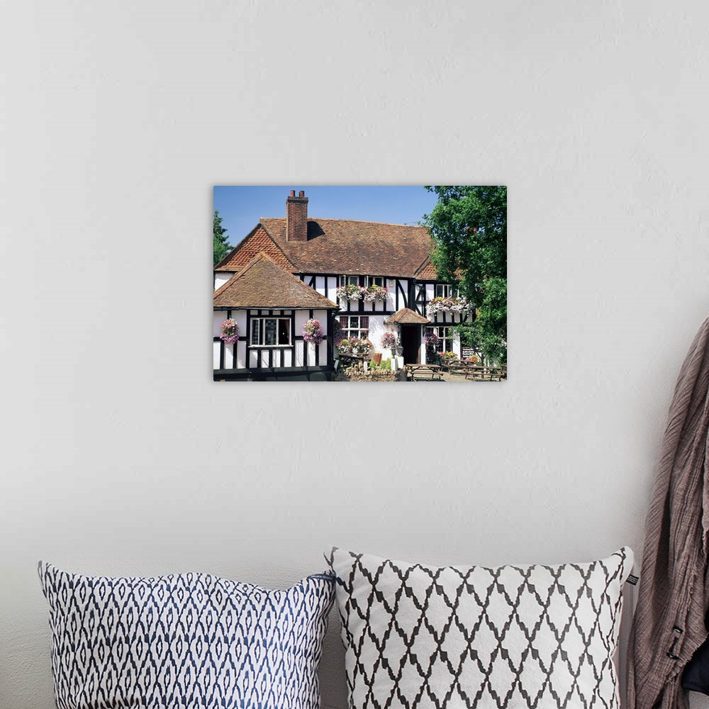 A bohemian room featuring Village pub, Shere, Surrey, England, United Kingdom, Europe
