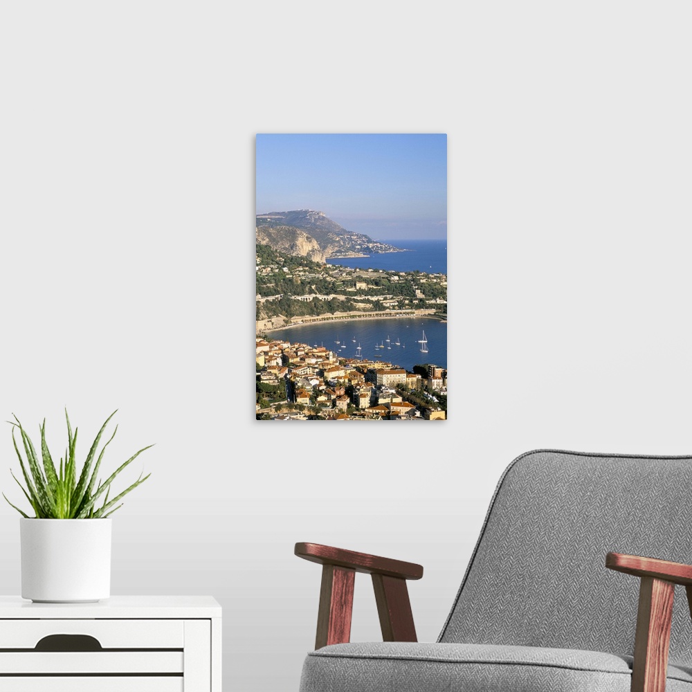 A modern room featuring Villefranche, Cote d'Azur, Provence, French Riviera, France, Mediterranean