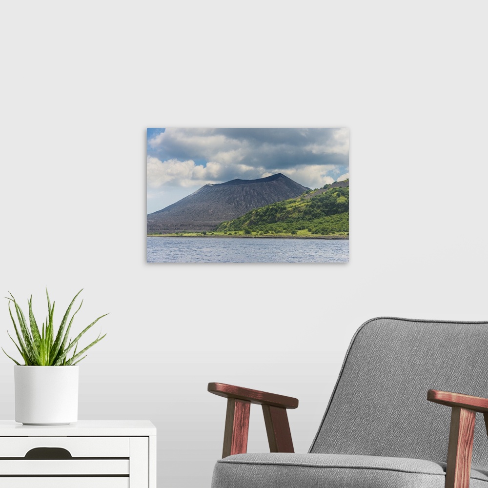 A modern room featuring Volcano Tavurvur, Rabaul, East New Britain, Papua New Guinea, Pacific