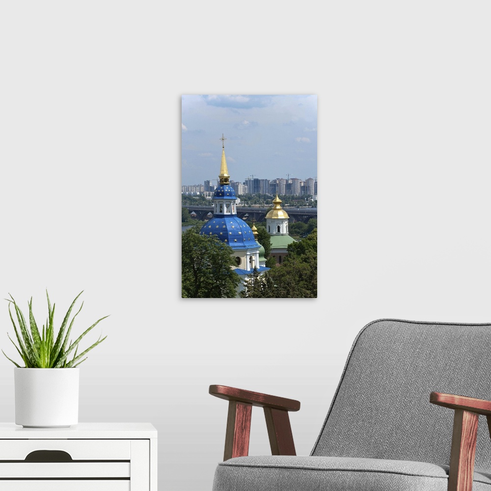 A modern room featuring Vydubychi Monastery, Kiev, Ukraine