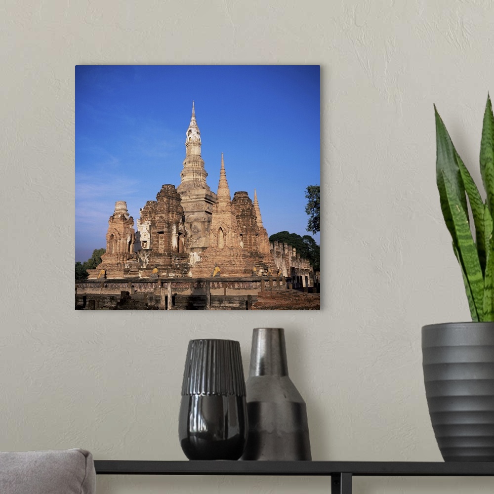 A modern room featuring Wat Mahathat, Sukhothai, Thailand
