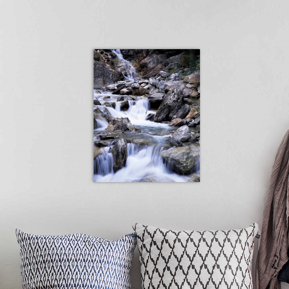 A bohemian room featuring Waterfall, Blatten, Brig, Valais, Switzerland