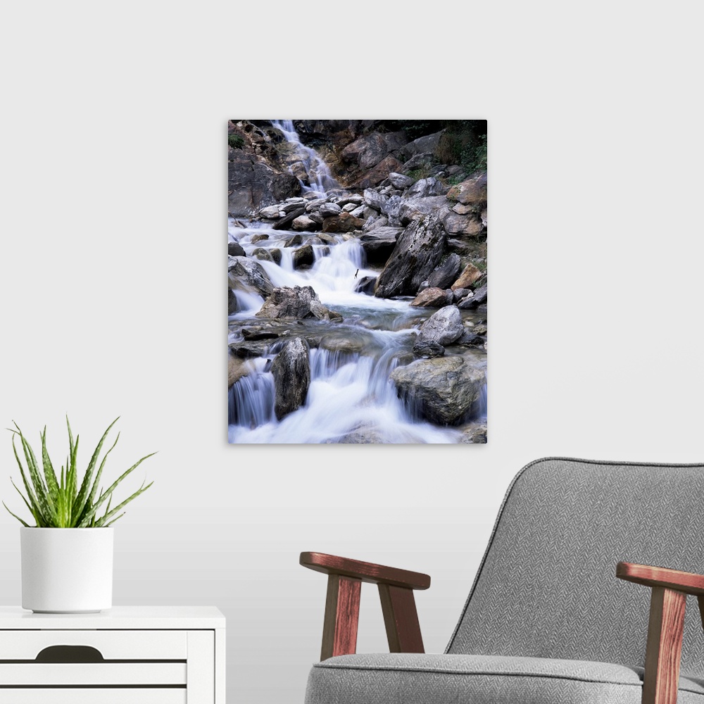 A modern room featuring Waterfall, Blatten, Brig, Valais, Switzerland