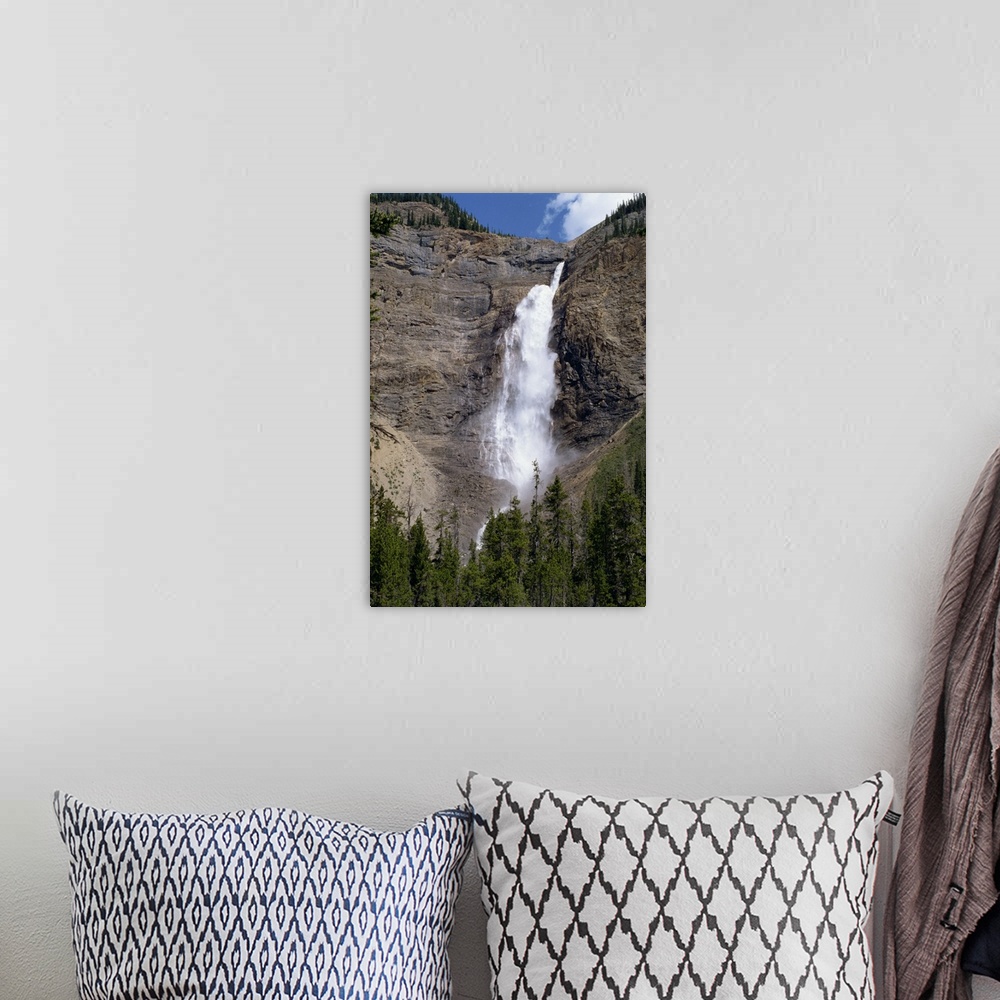 A bohemian room featuring Waterfall in the Rocky Mountains, British Columbia, Canada, North America