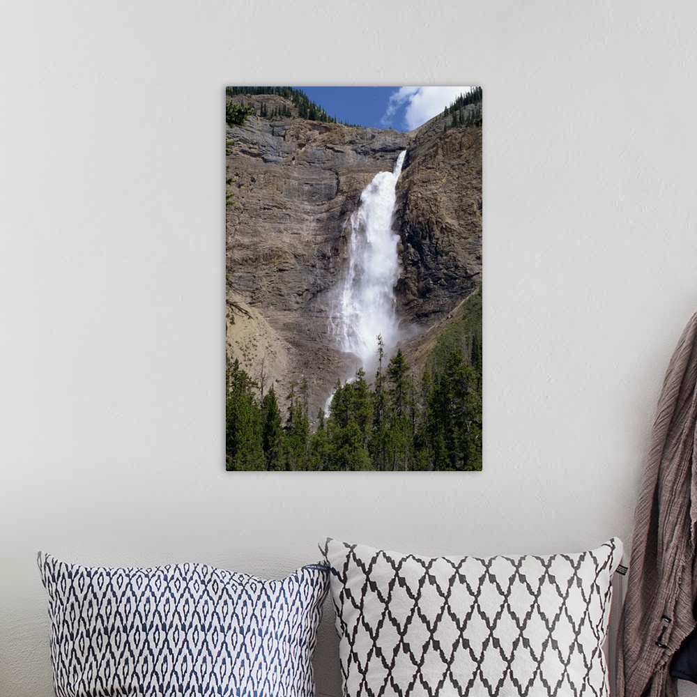 A bohemian room featuring Waterfall in the Rocky Mountains, British Columbia, Canada, North America