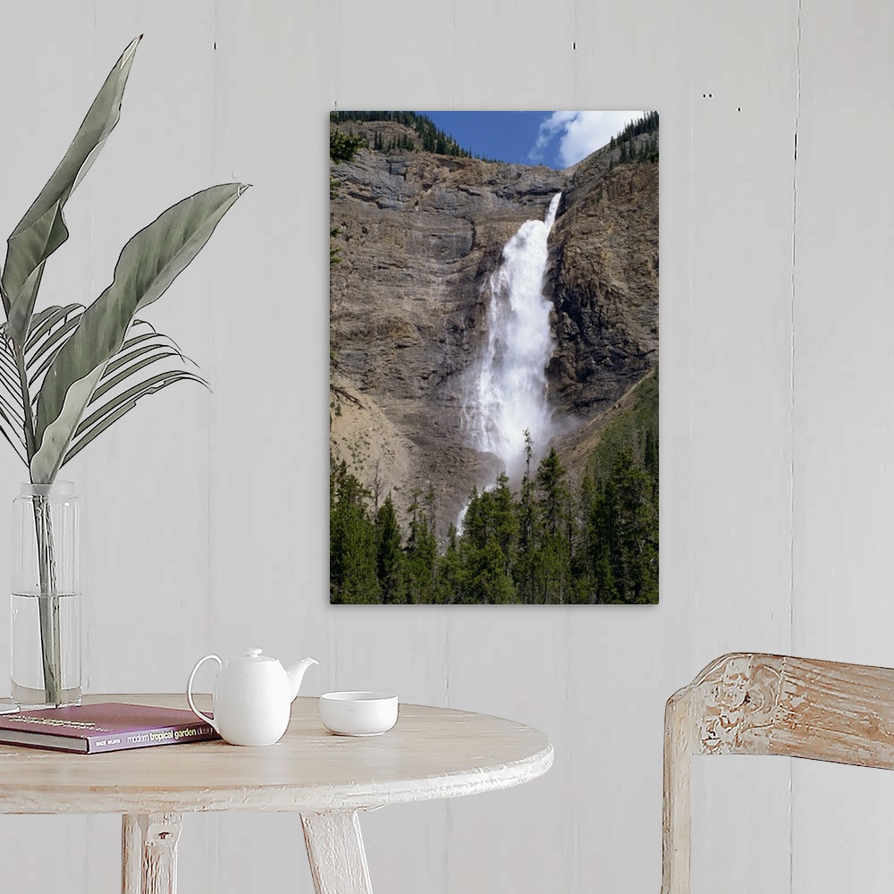 A farmhouse room featuring Waterfall in the Rocky Mountains, British Columbia, Canada, North America