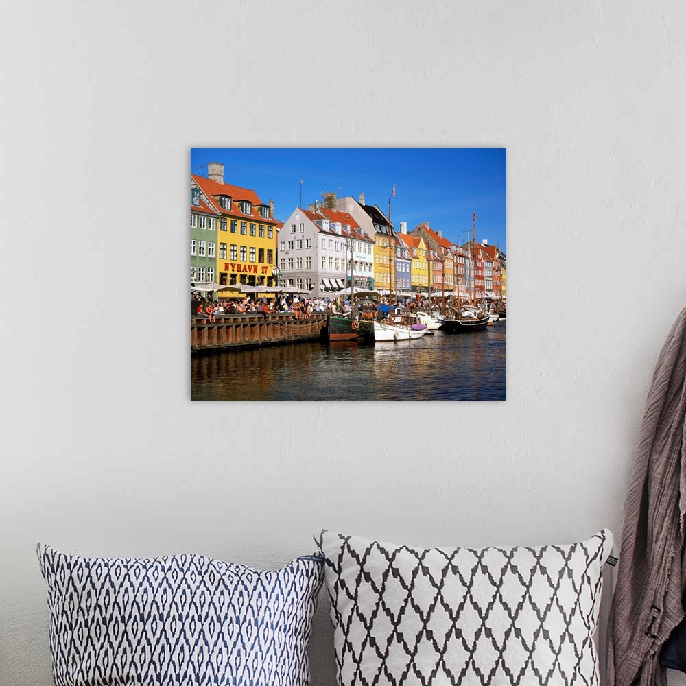 A bohemian room featuring Waterfront district, Nyhavn, Copenhagen, Denmark, Scandinavia