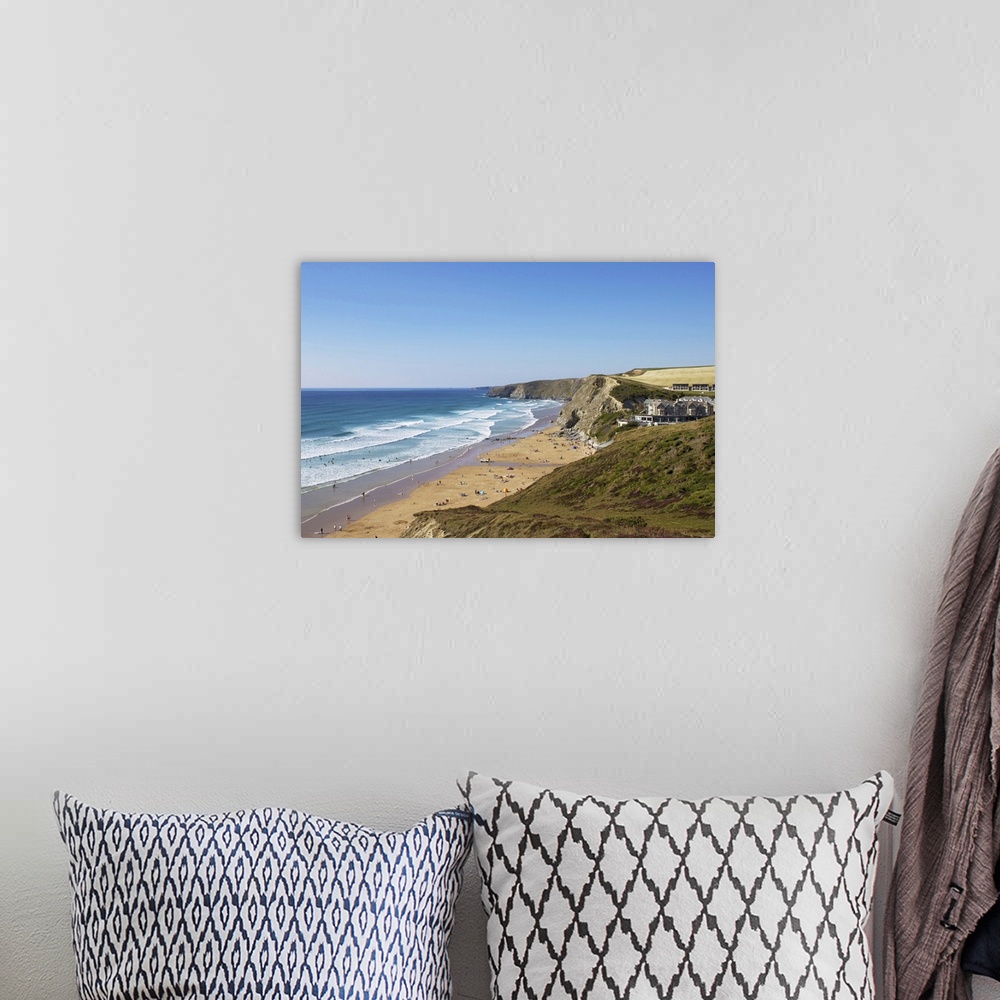 A bohemian room featuring Watergate Bay, Newquay, Cornwall, England, United Kingdom, Europe