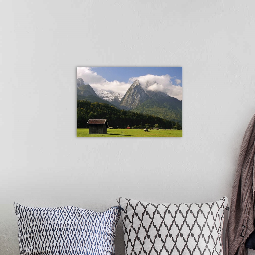 A bohemian room featuring Waxelstein, Garmisch-Partenkichen, Bavaria, Germany, Europe