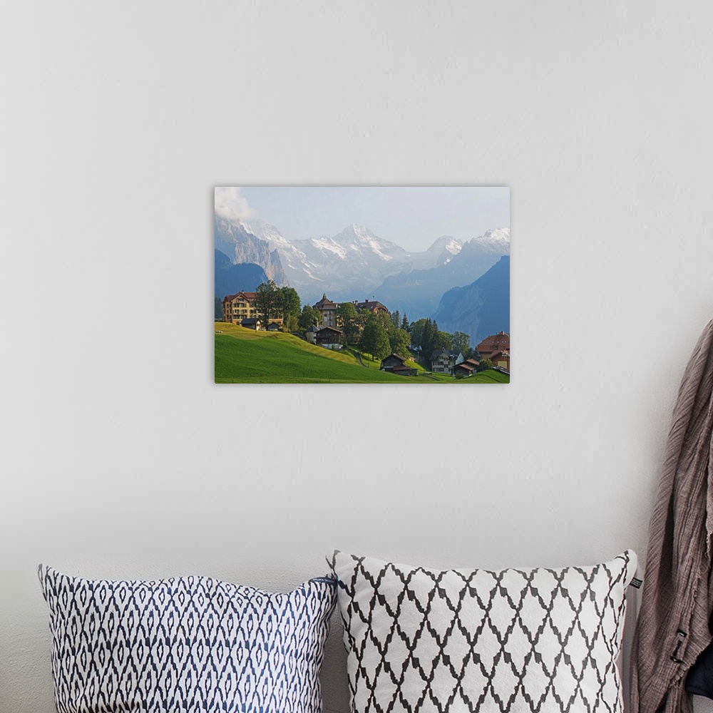 A bohemian room featuring Wengen, Bernese Oberland, Swiss Alps, Switzerland, Europe.