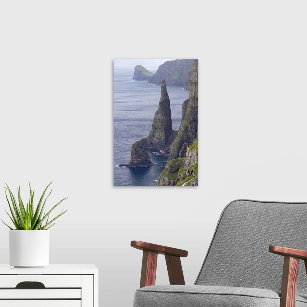 A modern room featuring West coast of Sandoy, Faroe Islands, Denmark