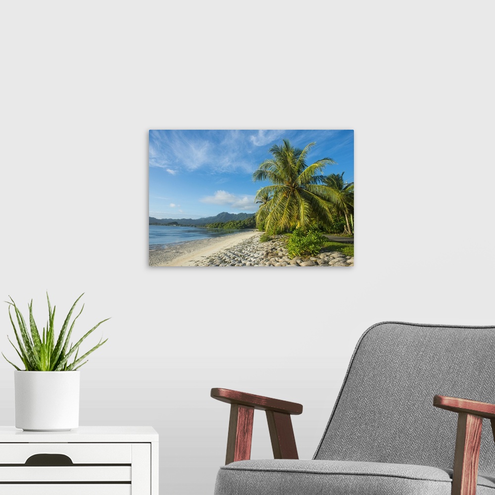 A modern room featuring White sand beach, Kosrae, Federated States of Micronesia, South Pacific