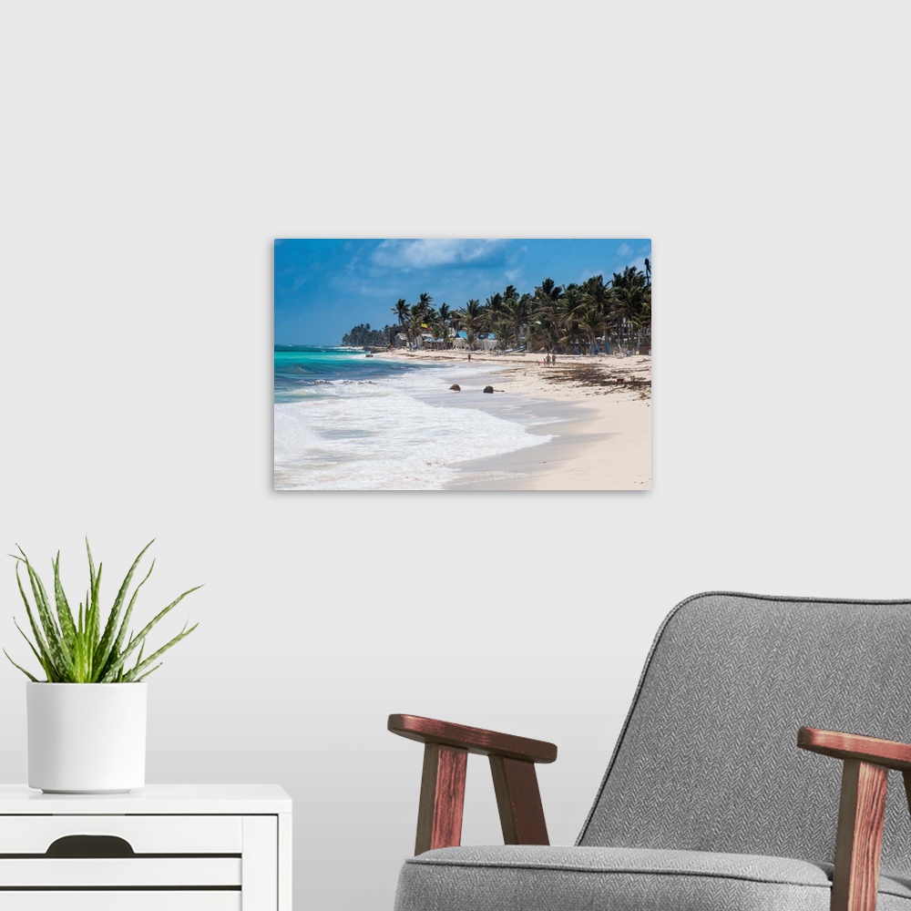 A modern room featuring White sand beach, San Andres, Caribbean Sea, Colombia