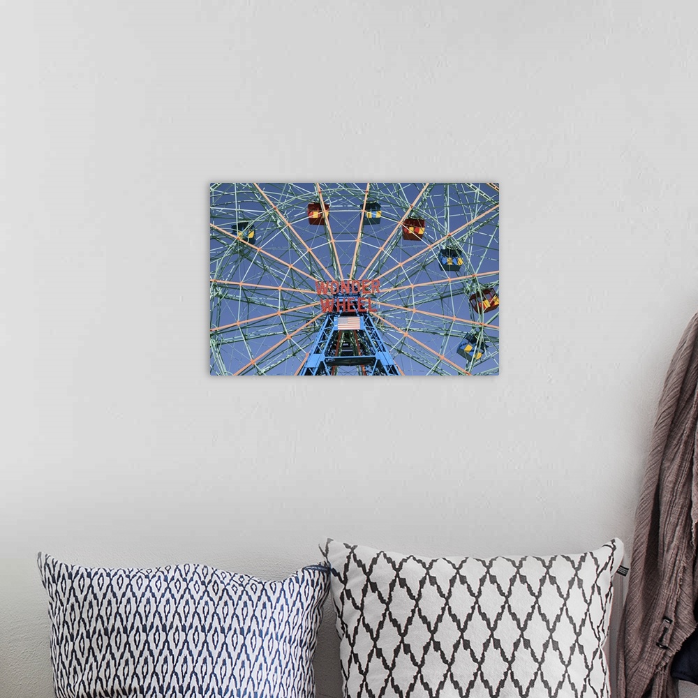 A bohemian room featuring Wonder Wheel, Coney Island, Brooklyn, New York City, United States of America