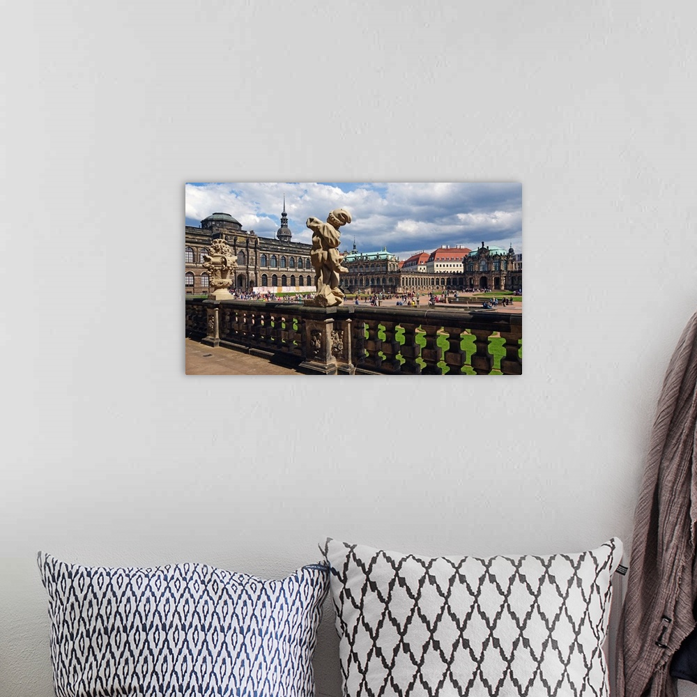 A bohemian room featuring Zwinger Palace, Dresden, Saxony, Germany