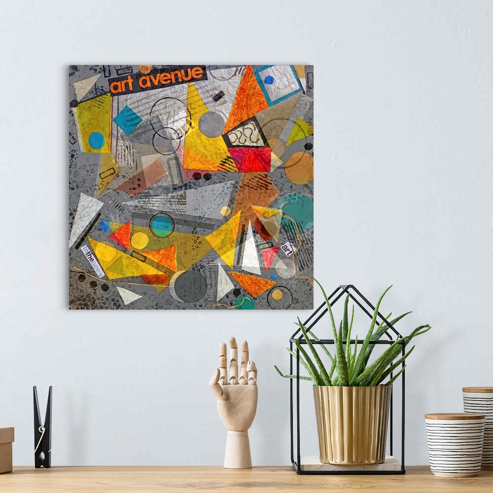 A bohemian room featuring Art Avenue Collage