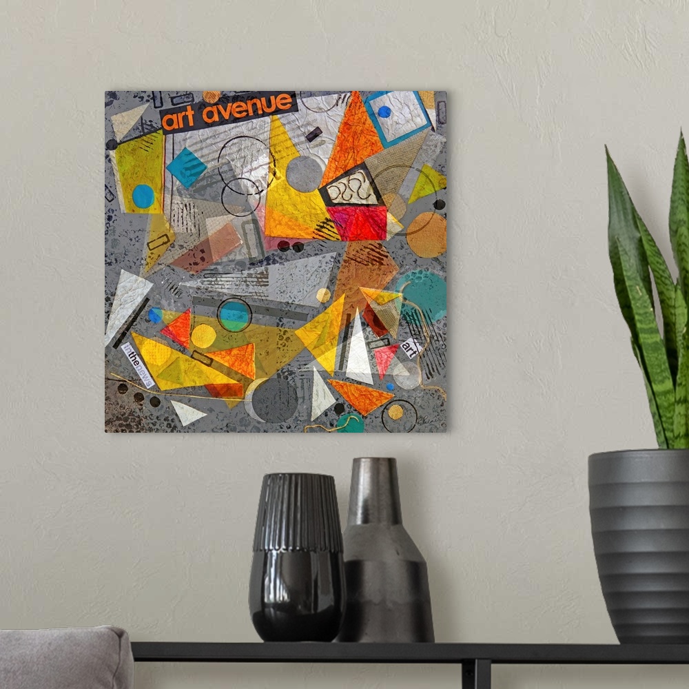 A modern room featuring Art Avenue Collage