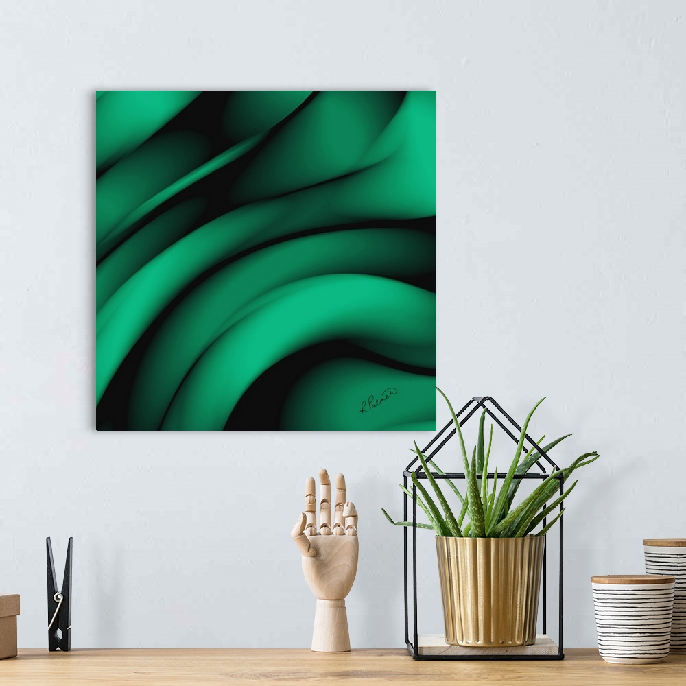 A bohemian room featuring Emerald Green