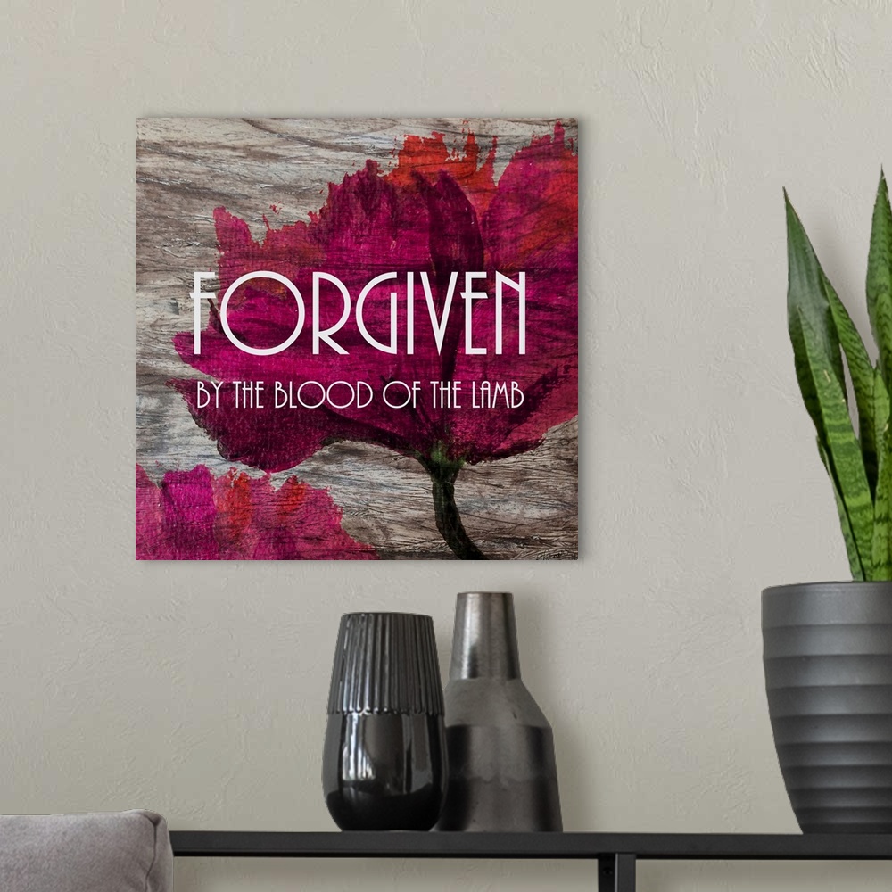 A modern room featuring Forgiven