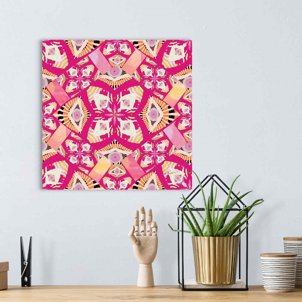 A bohemian room featuring Joyful In Labor Pink