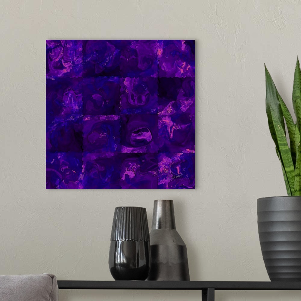 A modern room featuring Liquid Purple
