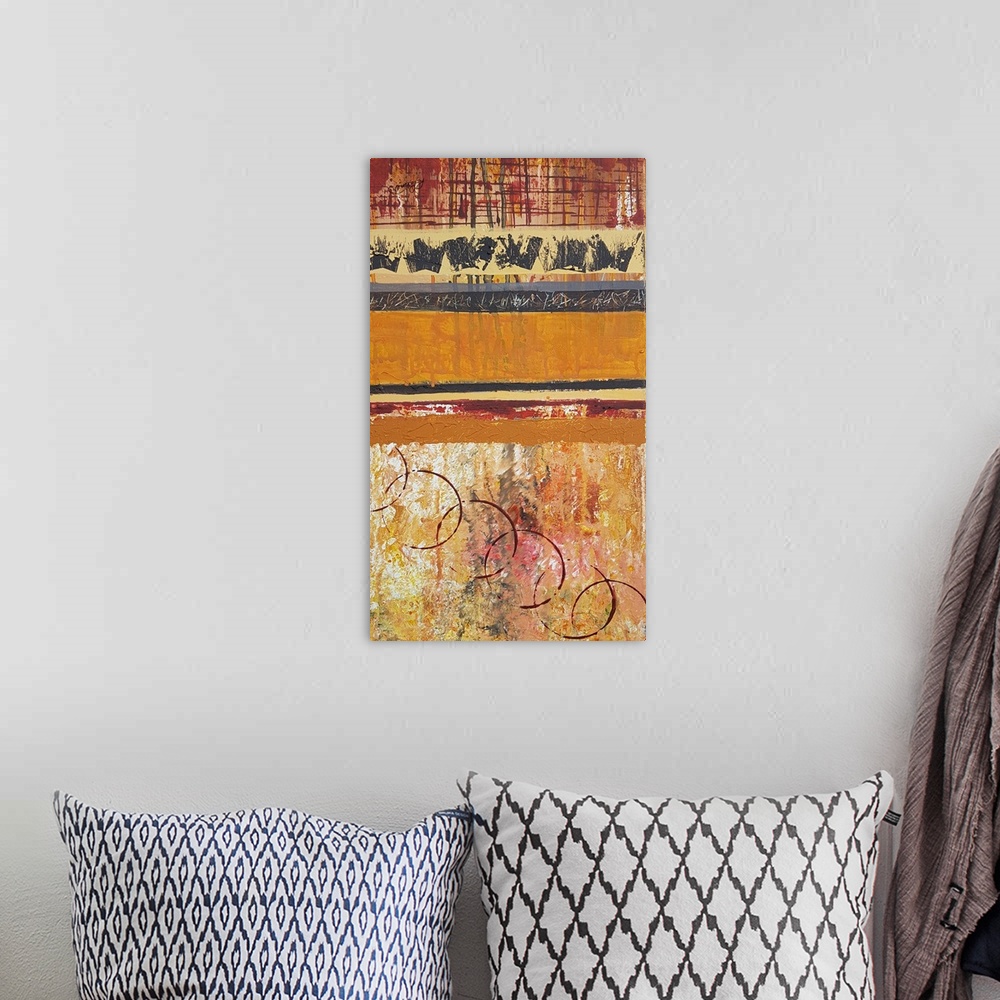 A bohemian room featuring Red Ochre Two