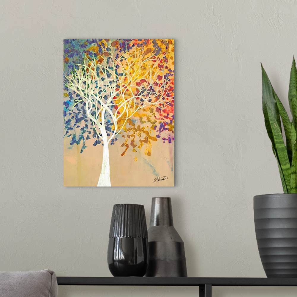 A modern room featuring White Tree