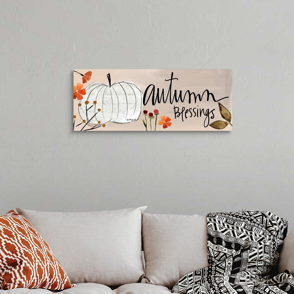 A bohemian room featuring Autumn Blessings