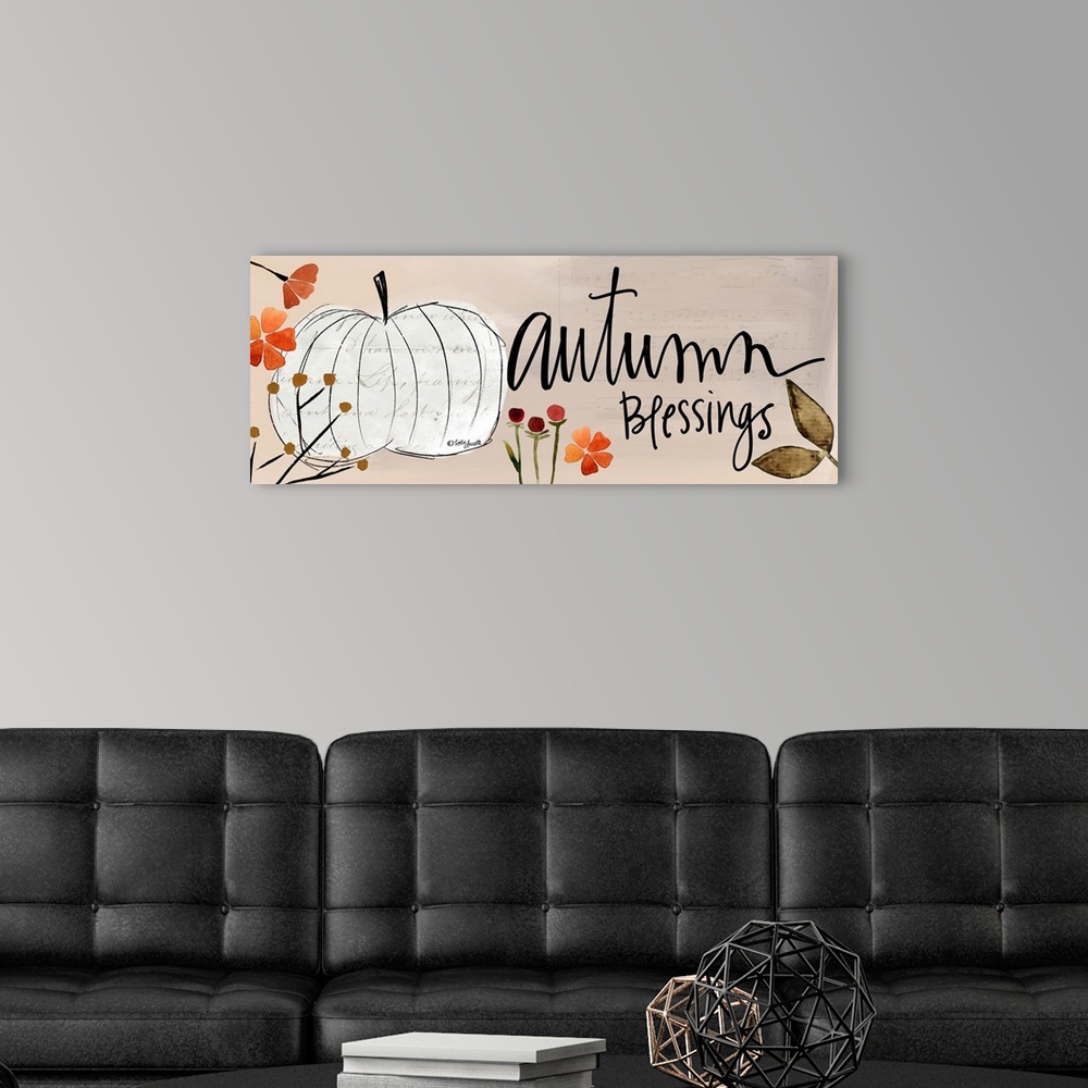 A modern room featuring Autumn Blessings