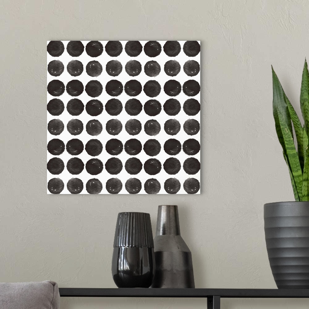 A modern room featuring Black Circles Pattern