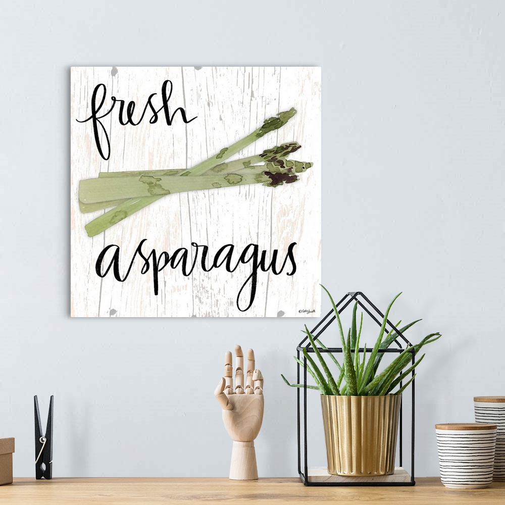 A bohemian room featuring Fresh Asparagus