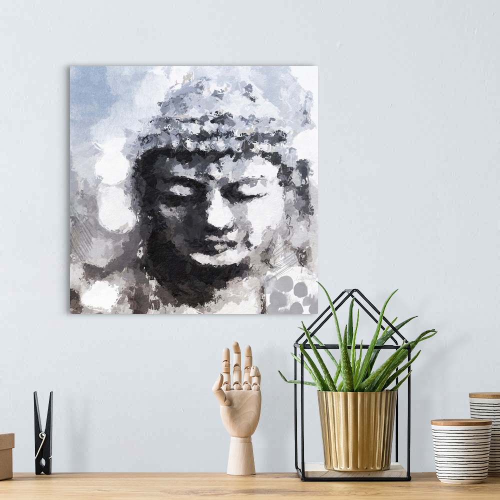 A bohemian room featuring Peaceful Buddha