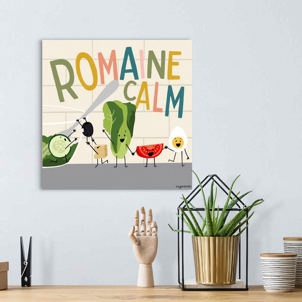 A bohemian room featuring Romaine Calm