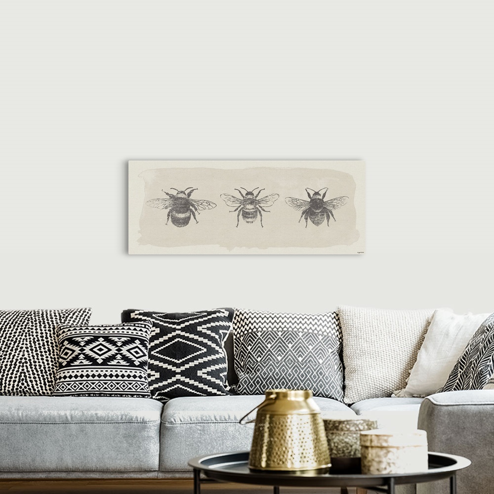 A bohemian room featuring Three Bees