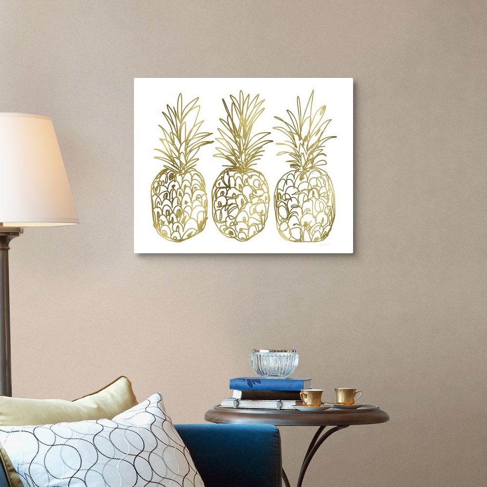 A traditional room featuring Three Golden Pineapples
