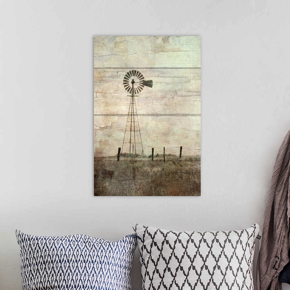 A bohemian room featuring Windmill on a Hill