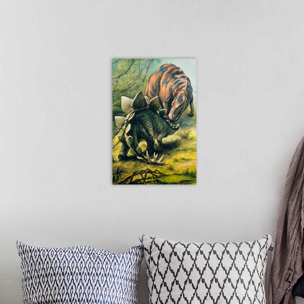 A bohemian room featuring Artist's impression of Tyrannosaurus