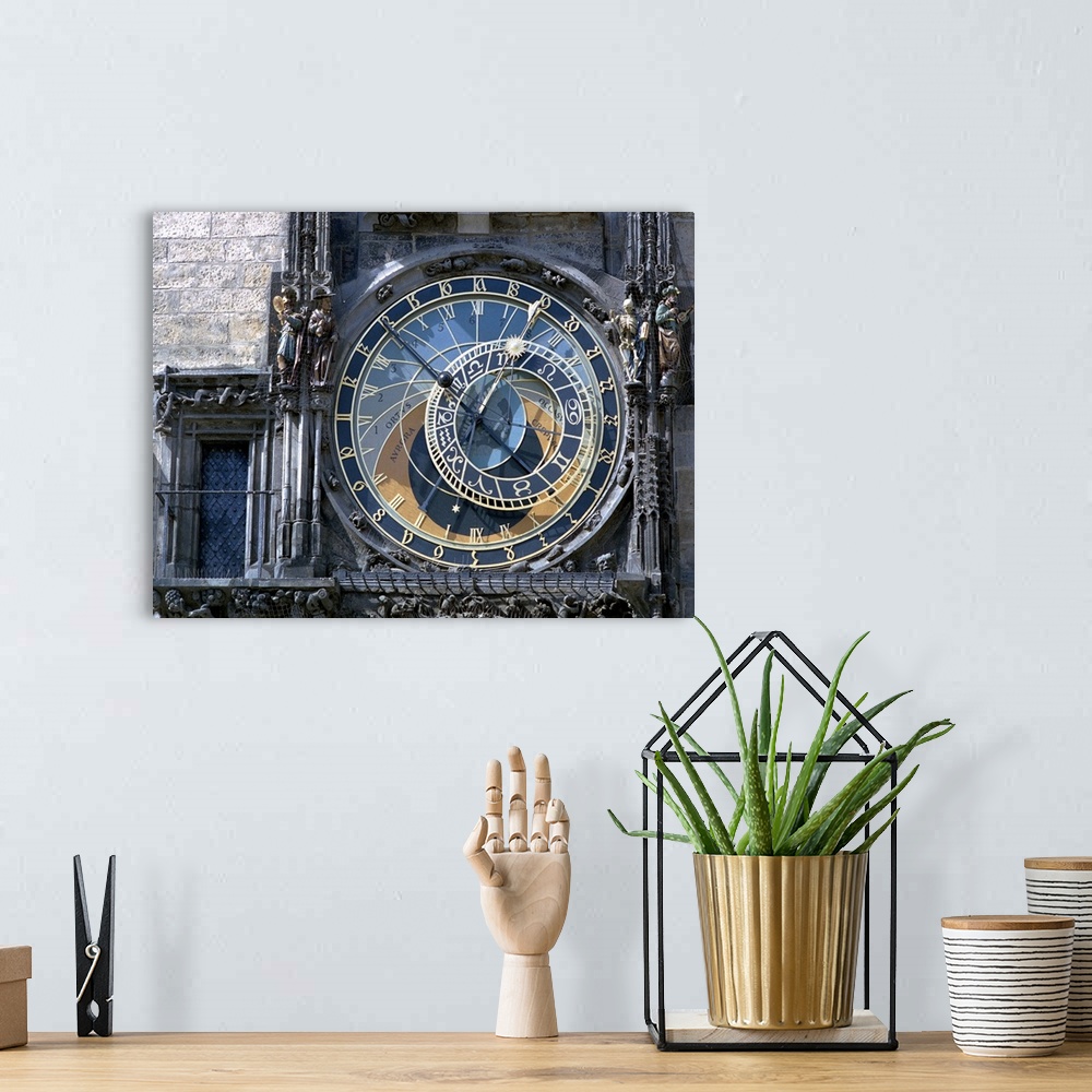 A bohemian room featuring Astronomical Clock, Prague, Czech Republic. This astronomical dial dates back to 1410 and display...