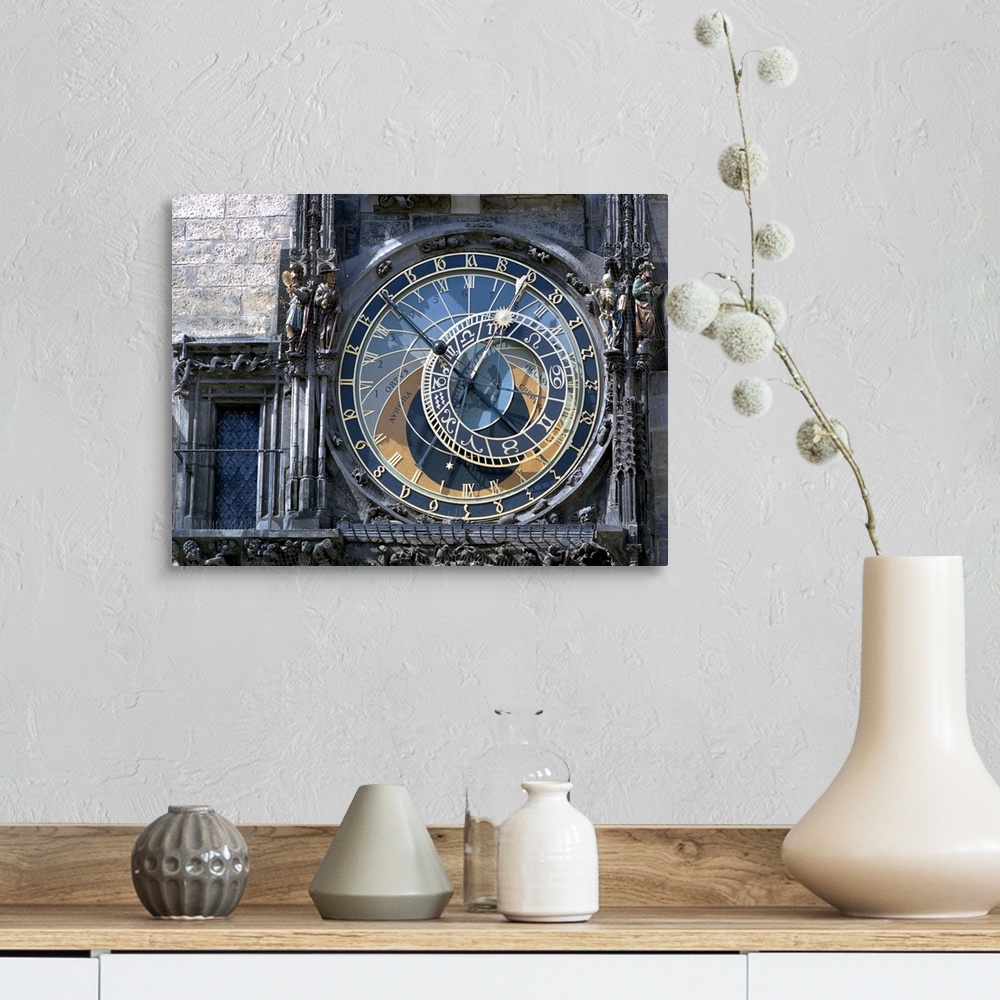A farmhouse room featuring Astronomical Clock, Prague, Czech Republic. This astronomical dial dates back to 1410 and display...