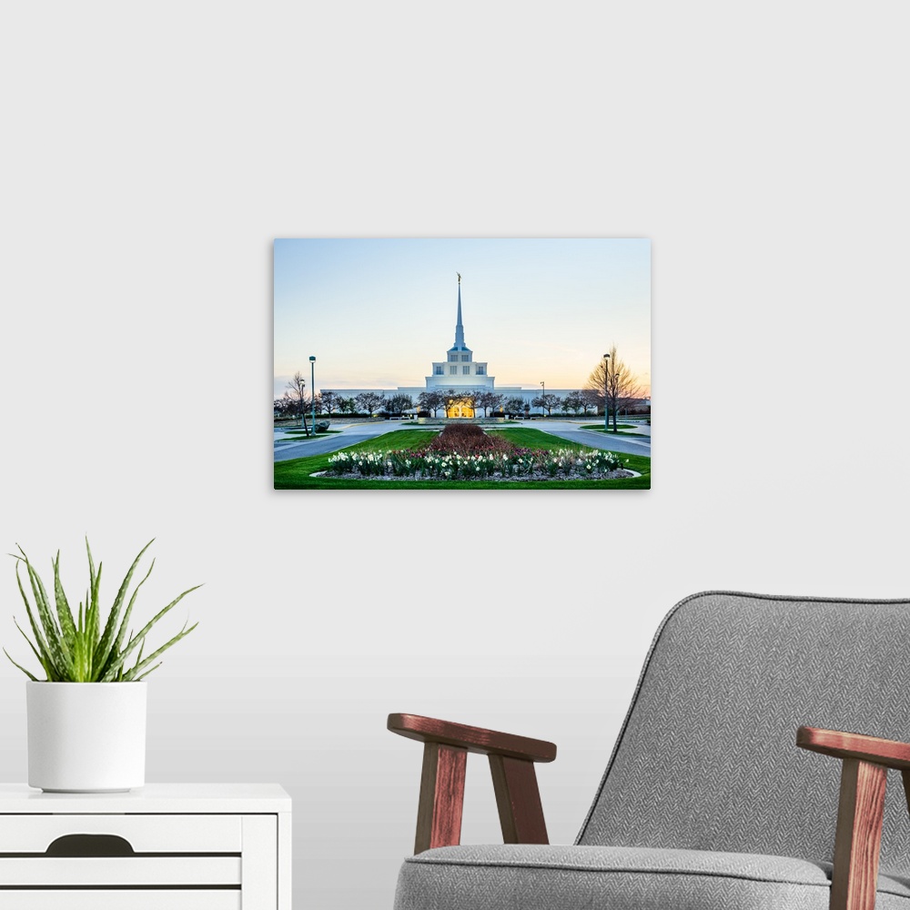 A modern room featuring The Billings Montana Temple is located in Montana's largest city. It's also regarded as one of th...