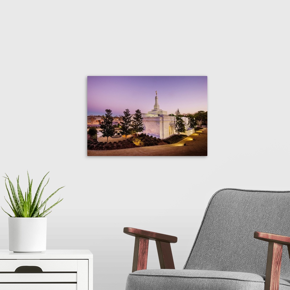 A modern room featuring The Birmingham Alabama Temple was the first to be built in its state. It encompasses nearly 11,00...